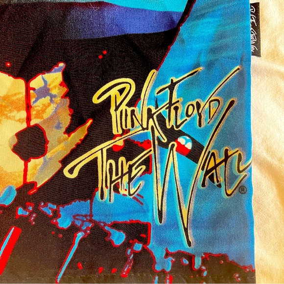 Vintage Pink Floyd “The Wall” Scream Face Button Up Shirt Size L - Picture 4 of 16